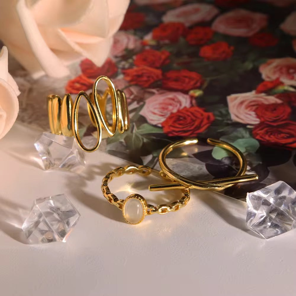 S925 Silver clear Quartz Ring R00142
