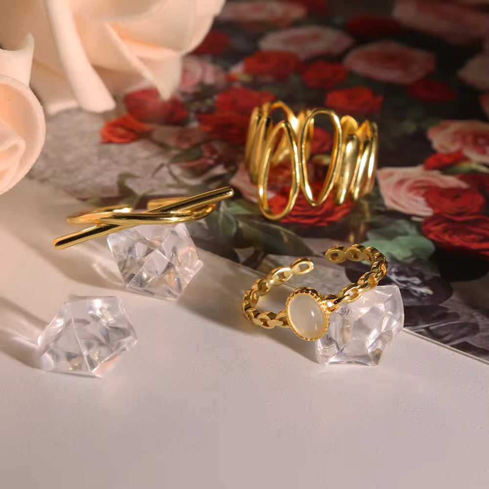 S925 Silver clear Quartz Ring R00142